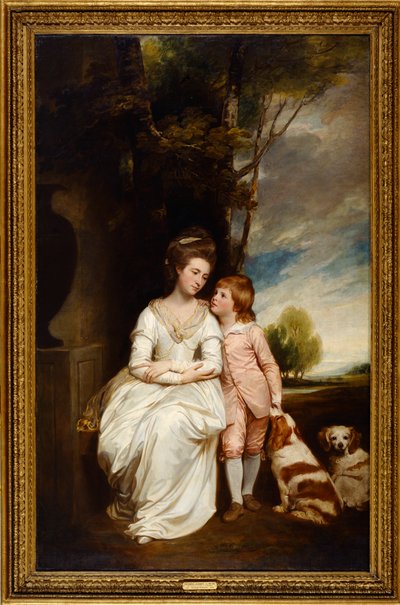Anne Gravin van Albemarle en Haar Zoon door George Romney