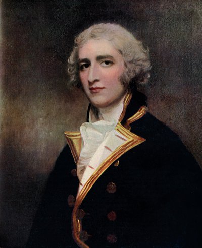 Kapitein William Bentinck 1764-1813, marinecommandant, 1787-1788 1910 door George Romney
