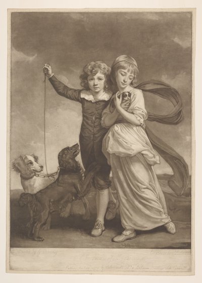 De kinderen van meneer Clavering door George Romney
