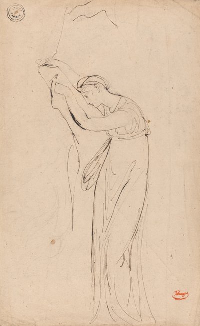 Klassieke nimf door George Romney