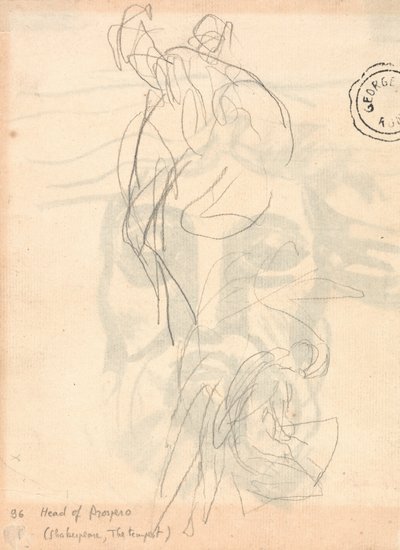 Gemaskerde figuur springt door George Romney