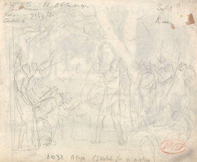 Compositie van klassieke figuren door George Romney