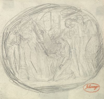 De executie van Mary Stuart door George Romney