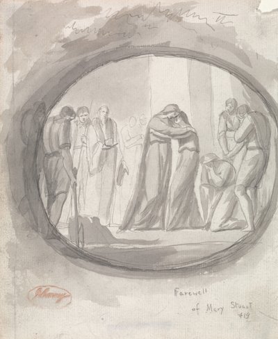 Het afscheid van Mary Stuart door George Romney