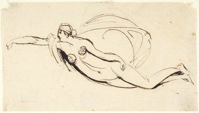 Vrouwelijk naakt door George Romney