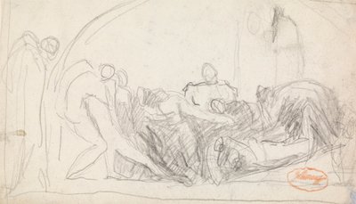 Figurencompositiestudie 22 door George Romney