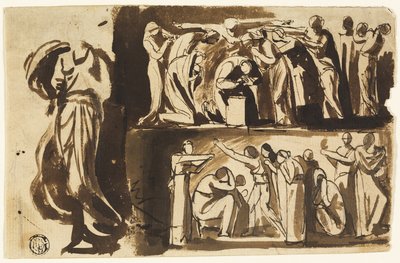 Figurenstudies door George Romney