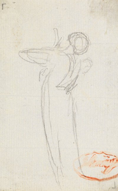 Figurenstudie Elf door George Romney