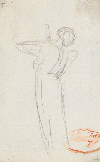 Figurenstudie Elf door George Romney