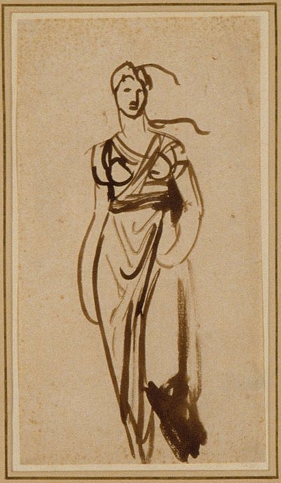 Figuur van een Vrouw door George Romney