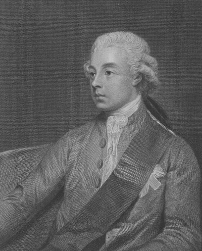 Frederick Howard, 5e Graaf van Carlisle, gegraveerd door John Keyse Sherwin, 1782 door George Romney