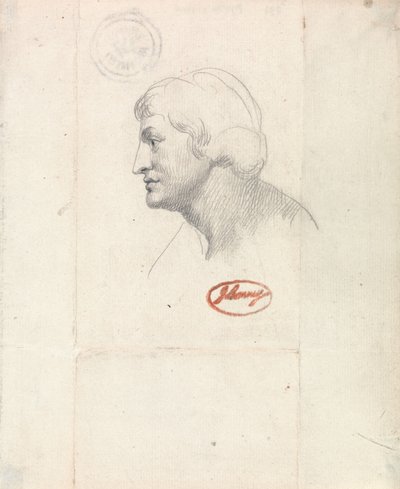 Hoofd van Apollo door George Romney