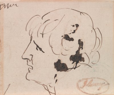 Hoofd van een man door George Romney