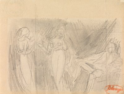 Dames in de wachtkamer door George Romney