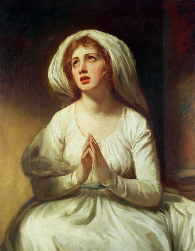 Lady Hamilton Bidt door George Romney