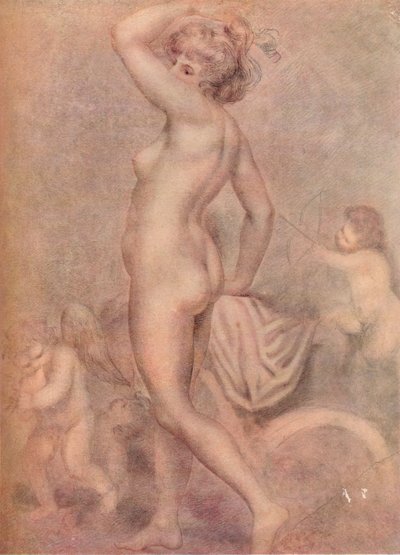 Lady Hamilton als de Godin van de Gezondheid, c1790, 1920 door George Romney