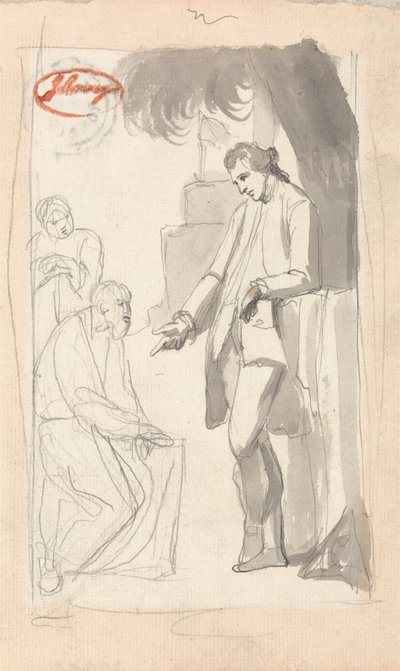 Majoor Thomas Pearson en de brahmaan door George Romney