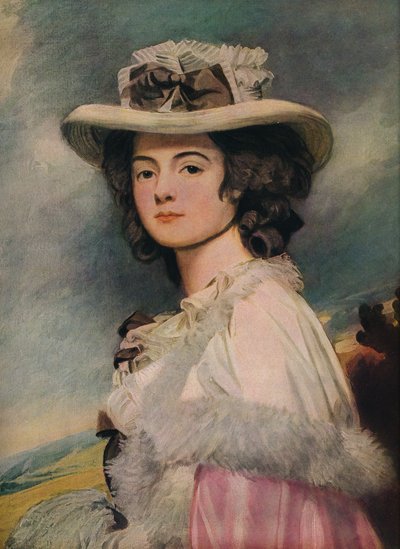 Mevrouw Davies Davenport door George Romney
