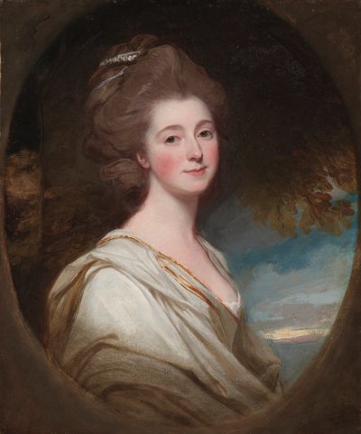 Portret van Jane Hoskyns, ca. 1778-1780 (olie op doek) door George Romney