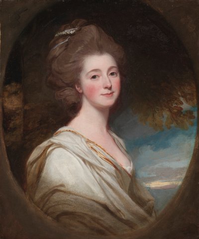 Portret van Jane Hoskyns, c. 1778-1780 door George Romney