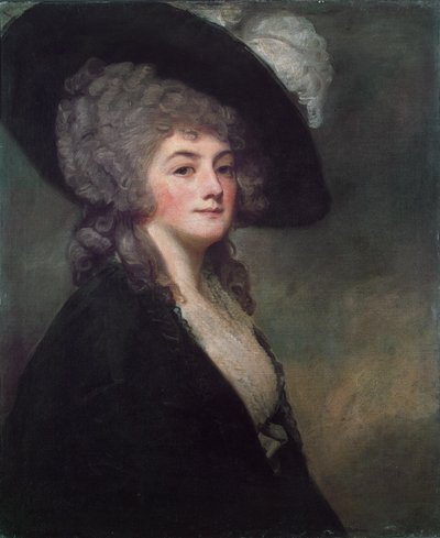 Portret van mevrouw Harrit Greer door George Romney