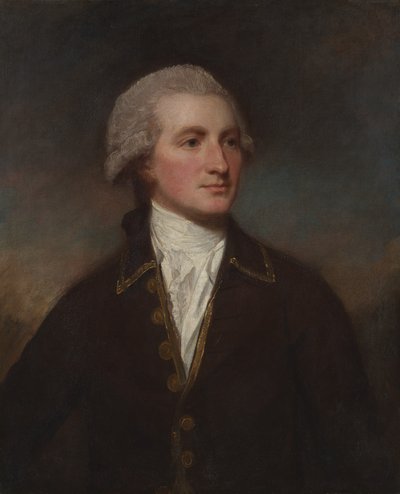 Portret van een man door George Romney