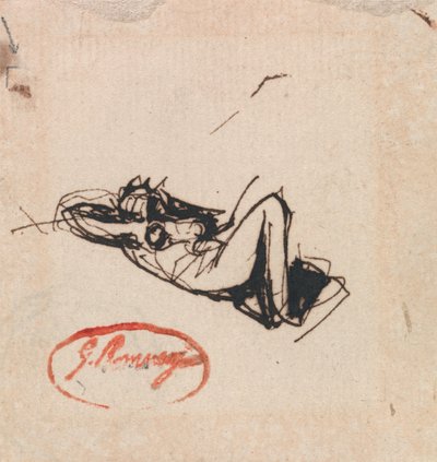 Liggende figuur door George Romney