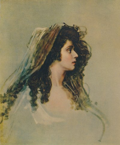Sarah Siddons, 1755-1831, ca. 1785, 1948 door George Romney