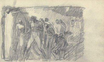 Schetsboektekening door George Romney