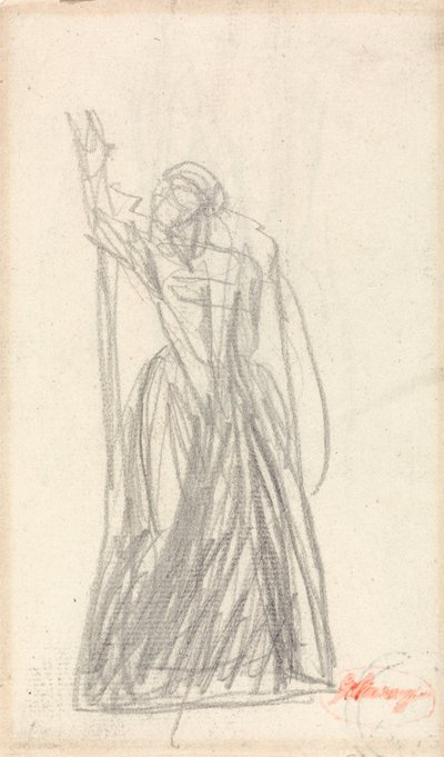 Staande figuur, waarschijnlijk voor Lady Macbeth door George Romney