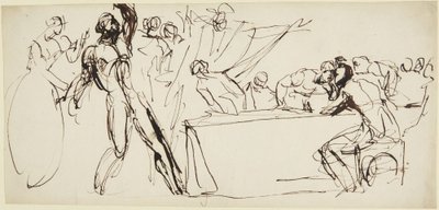 Analyse van de geest van Banquo uit de banketscène in Macbeth door George Romney