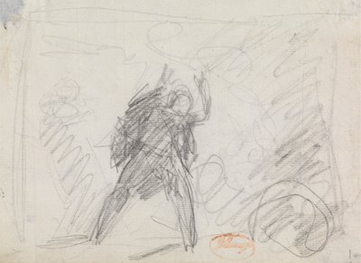 Studie van een Staand Figuur door George Romney