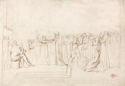 De beschuldiging van Susanna door de oudsten door George Romney