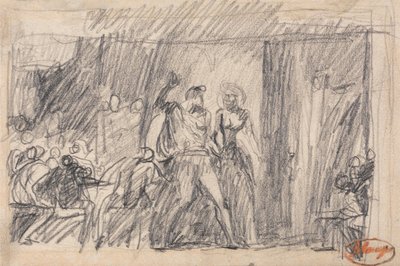 De banketscène door George Romney