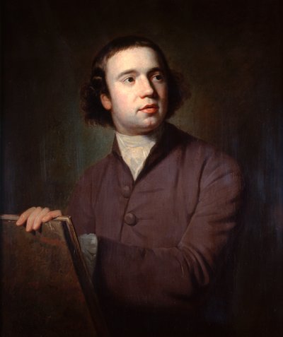 Thomas Barrow, een portretschilder, ca. 1754-1802 door George Romney