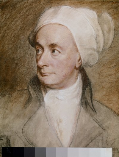 William COWPER, Portret 1792 (papier, pastel) door George Romney