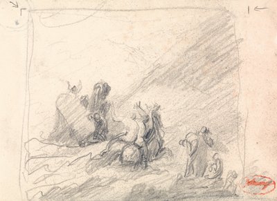 Wolgemuth Redding van Schipbreukelingen bij Kaap de Goede Hoop door George Romney