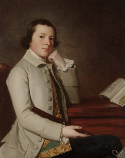 Jonge Man met een Fluit, eind 1760s door George Romney