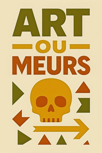 Art or Die-French, 2024 (acryl op doek) door George Rosaly