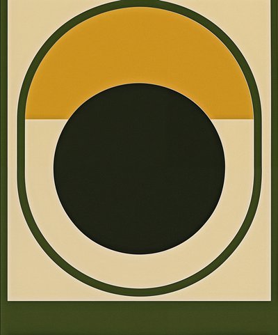 Black Sun Reversal, 2025 (acryl op doek) door George Rosaly