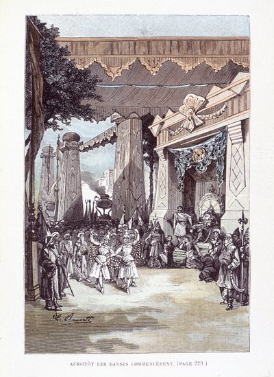 Onmiddellijk begonnen de dansen (pagina 229) in 