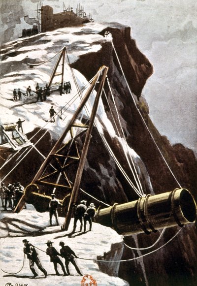 Het laden van de vrachtwagen. Van de aarde naar de maan door George Roux