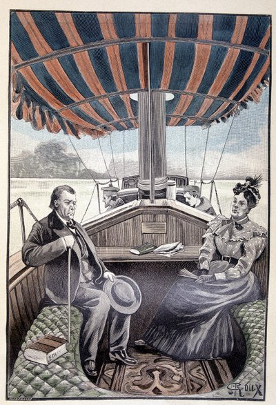 Aan boord van hun stoomjacht (pagina 384) in 
