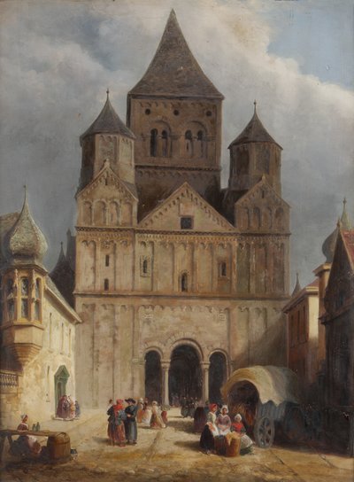 Uitzicht op Marmoutier, Bas-Rhin, Frankrijk door George Row Clarke