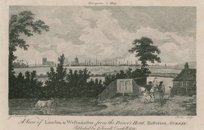 Een uitzicht op Londen en Westminster door George Samuel Elgood