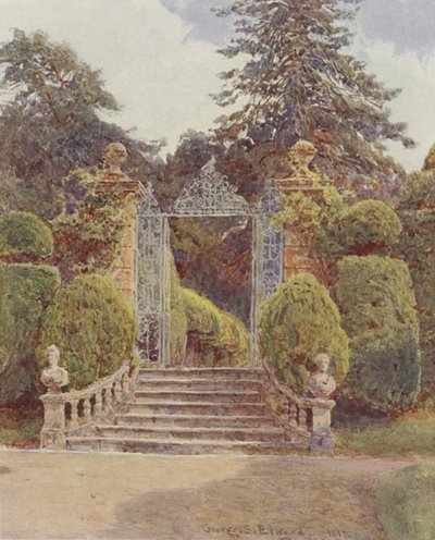 Brockenhurst, de Tuinpoort door George Samuel Elgood