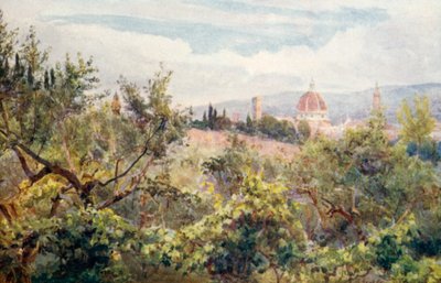 Florence (kleurenlitho) door George Samuel Elgood