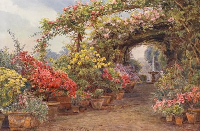 Italiaanse Tuinen: Een Florentijns Terras door George Samuel Elgood
