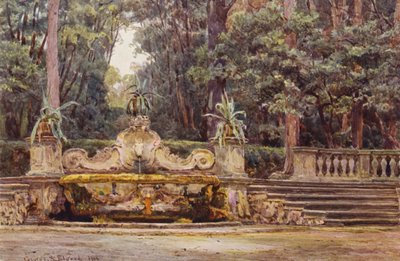 Italiaanse tuinen: In het Bosco, Villa Corsini door George Samuel Elgood