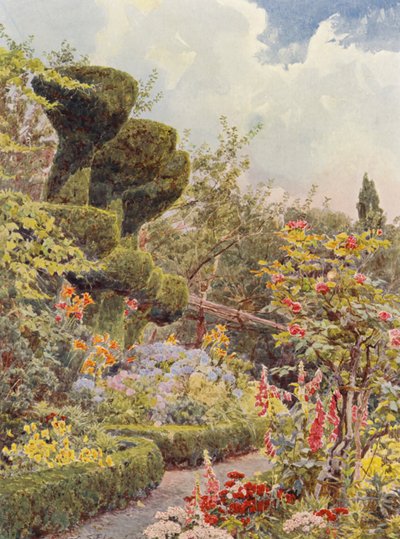 Italiaanse Tuinen: La Badia, De Kloostertuin door George Samuel Elgood